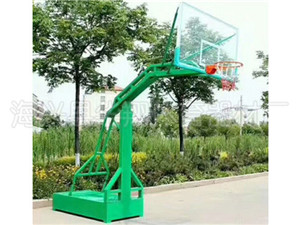 山东绿色平箱篮球架