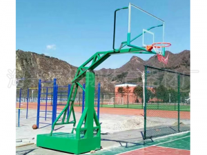 山东绿色平箱篮球架